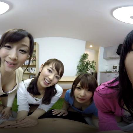 Are four Japanese girls enough? VR Porn Video